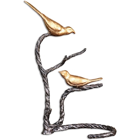 Birds on a Limb Sculpture
