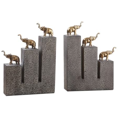 Elephant Bookends, S/2