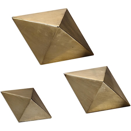Rhombus Champagne Accents, S/3