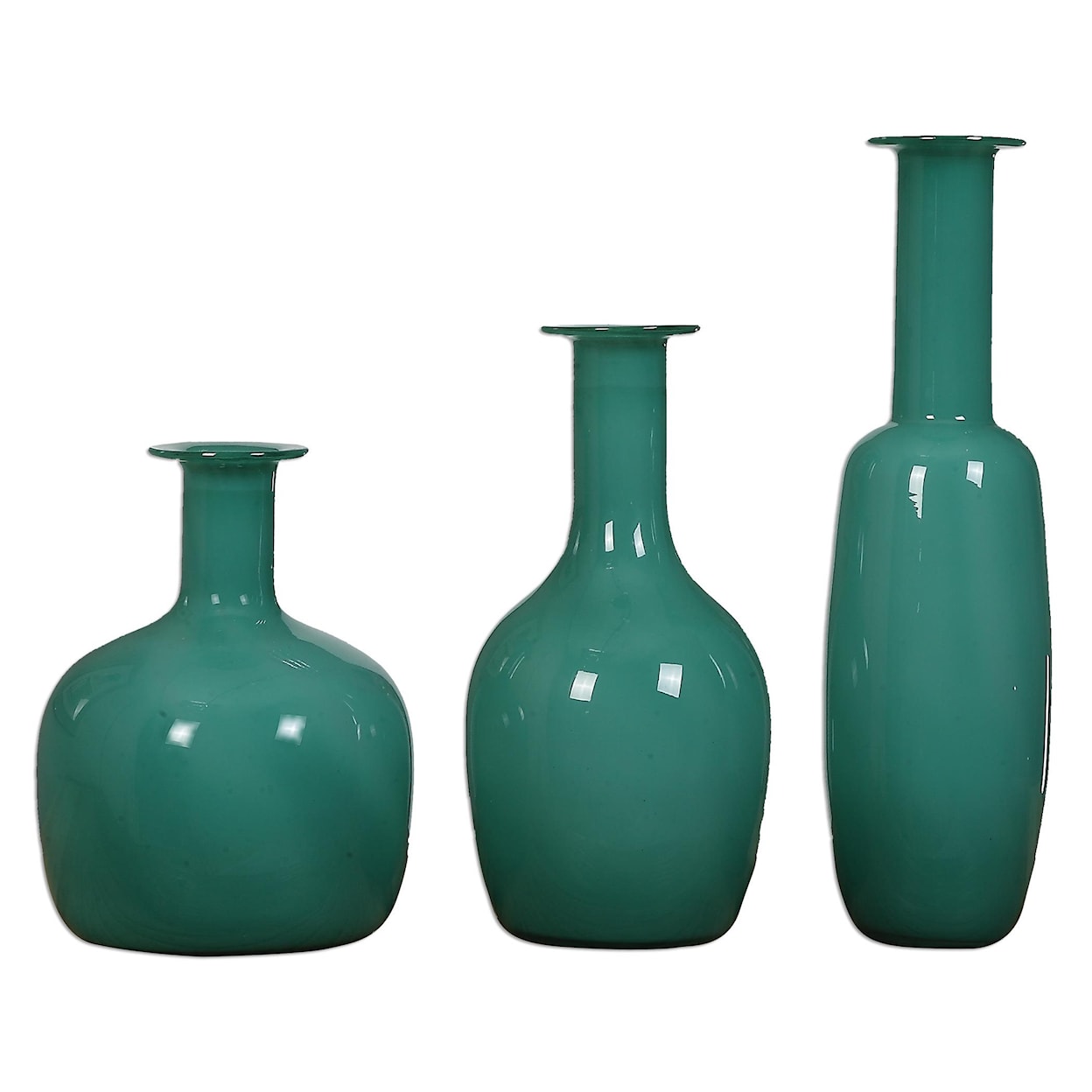 Uttermost Accessories - Vases and Urns Baram Turquoise Vases, S/3