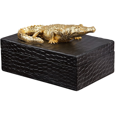 Gold Crocodile Box