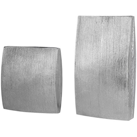 Darla Aluminum Vases (Set of 2)