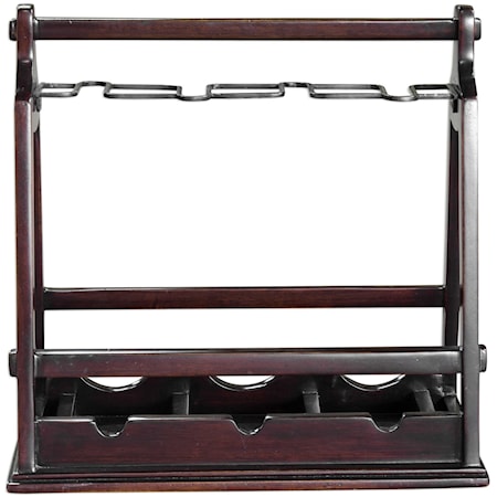 Ossana Mahogany Wine Holder