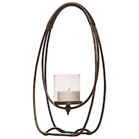 Rayne Open Iron Candleholder