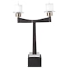 Uttermost Accessories - Candle Holders Elizer Aged Black Candleholder