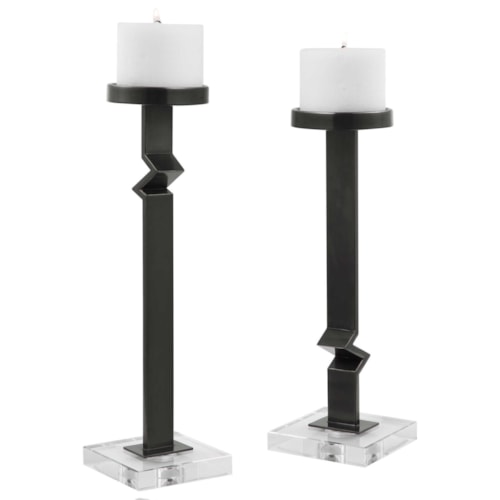 Daelan Contemporary Candleholders, Set of 2