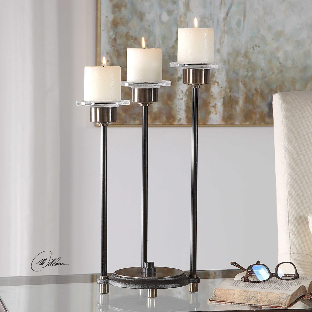 Uttermost Accessories - Candle Holders Amal Coffee Bronze Candleholder