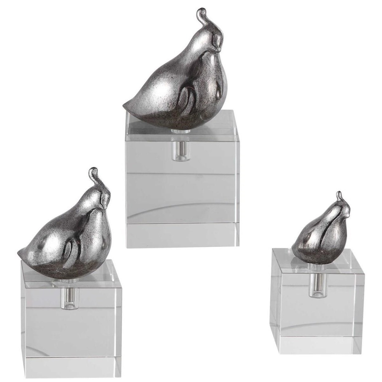 Uttermost Accessories - Statues and Figurines Aira Bird Figurines, Set/3