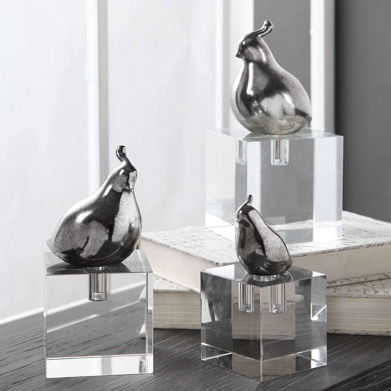 Uttermost Accessories - Statues and Figurines Aira Bird Figurines, Set/3