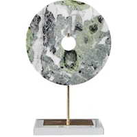 Irelyn Marble Disk Sculpture