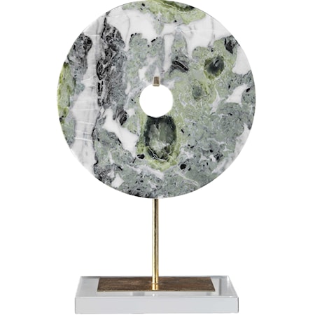 Irelyn Marble Disk Sculpture