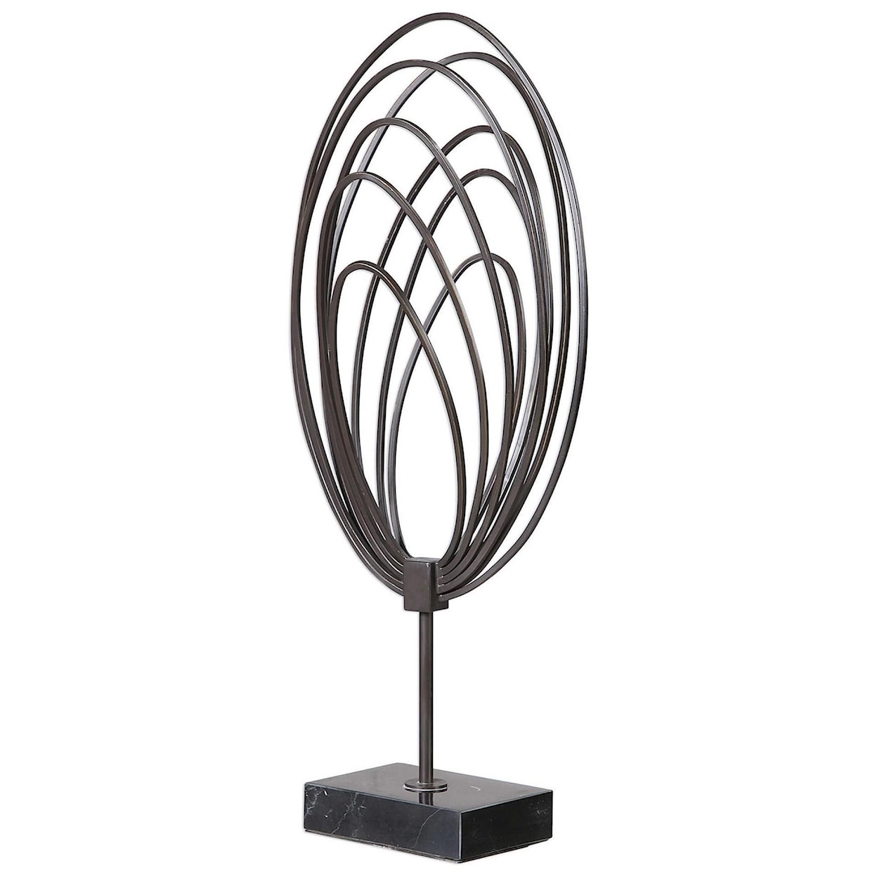 Uttermost Accessories - Statues and Figurines Remi Steel Ring Sculpture