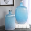 Uttermost Accessories - Vases and Urns Suvi Blue Glass Vases, Set/2