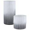 Uttermost Accessories - Vases and Urns Como Etched Glass Vases, S/2