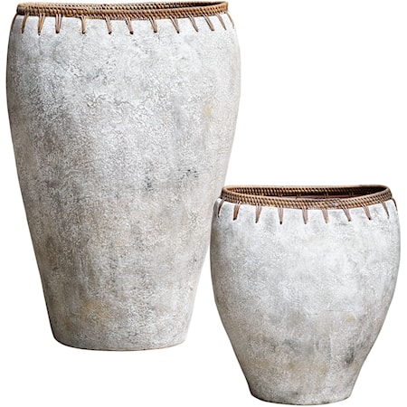 Dua Terracotta Vases, S/2