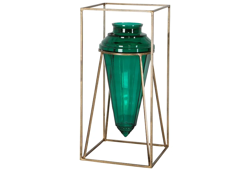 Accessories - Vases and Urns Ariga Emerald Green Vase by Uttermost at Pedigo Furniture