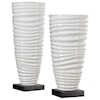 Uttermost Accessories - Vases and Urns Kiera Aged White Vases, S/2