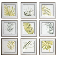 Set of 9 Verdant Impressions Leaf Prints