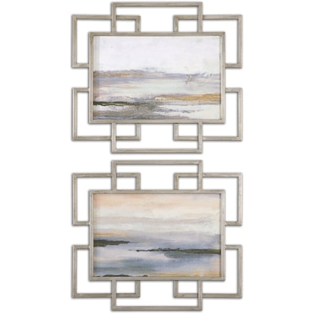 Gray Mist Framed Art Set of 2