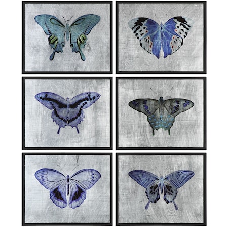Vibrant Butterflies (Set of 6)
