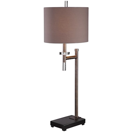 Dark Bronze Buffet Lamp