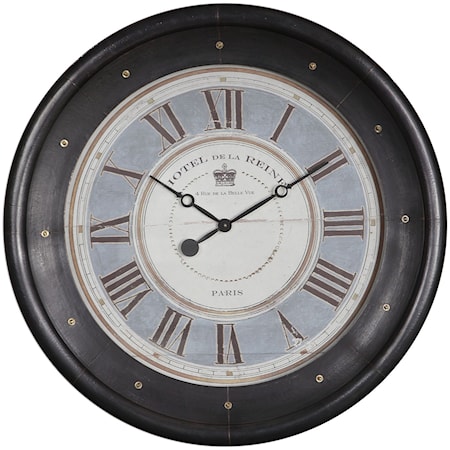 Uttermost Jayden Round Wall Clock