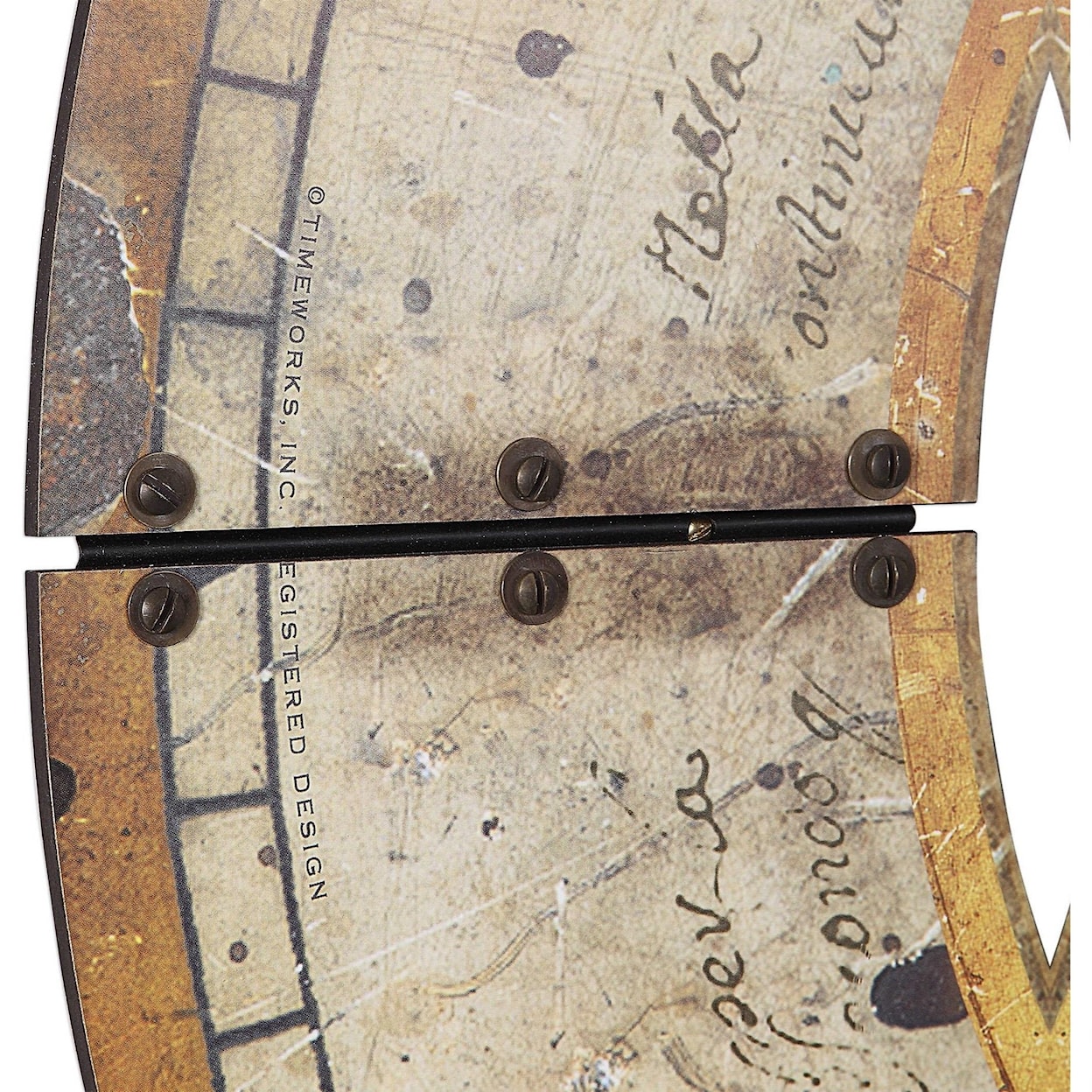 Uttermost Clocks Ezekiel Weathered Wall Clock