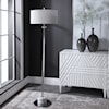 Uttermost Floor Lamps Magnus Chrome Floor Lamp