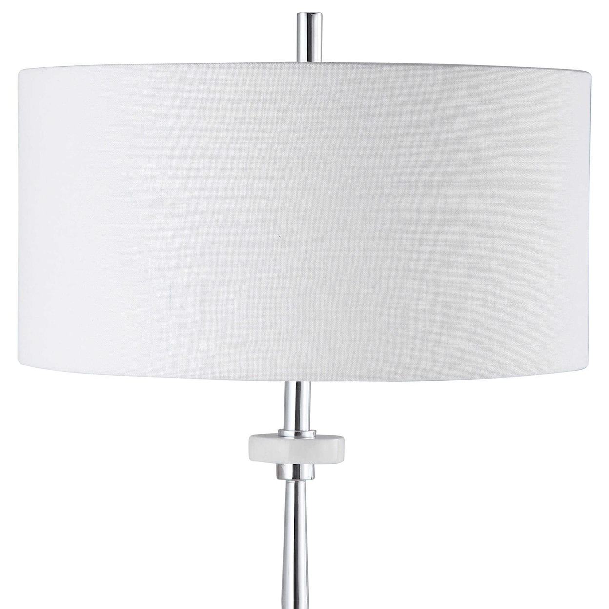 Uttermost Floor Lamps Magnus Chrome Floor Lamp