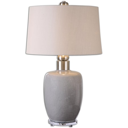 Ovidius Gray Glaze Lamp