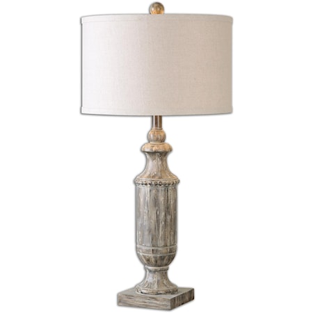 Agliano Aged Dark Pecan Lamp