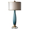 Uttermost Table Lamps Alaia Blue Glass Table Lamp