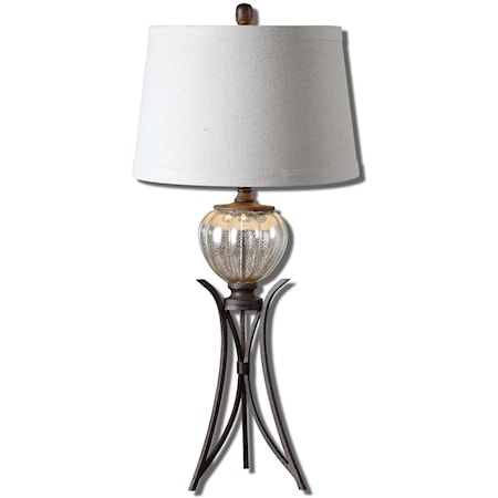 Cebrario Mercury Glass Table Lamp