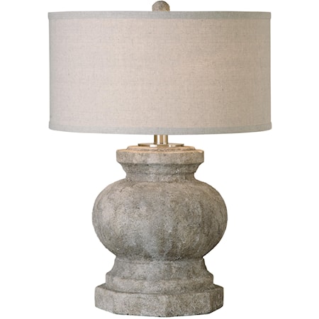 Verdello Antiqued Stone Table Lamp