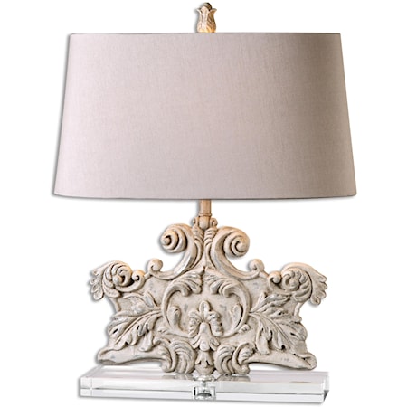 Schiavoni Ivory Stone Table Lamp