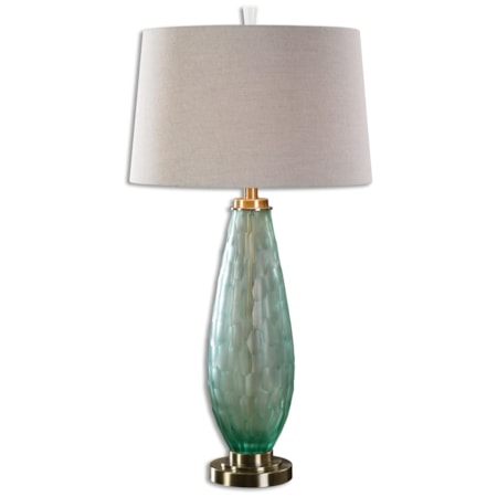 Lenado Sea Green Glass Table Lamp