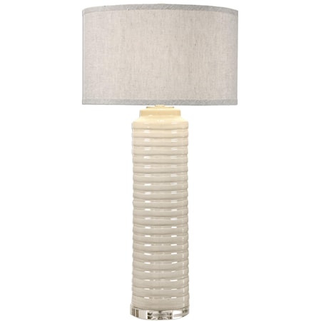 Yana Ribbed Cylinder Lamp