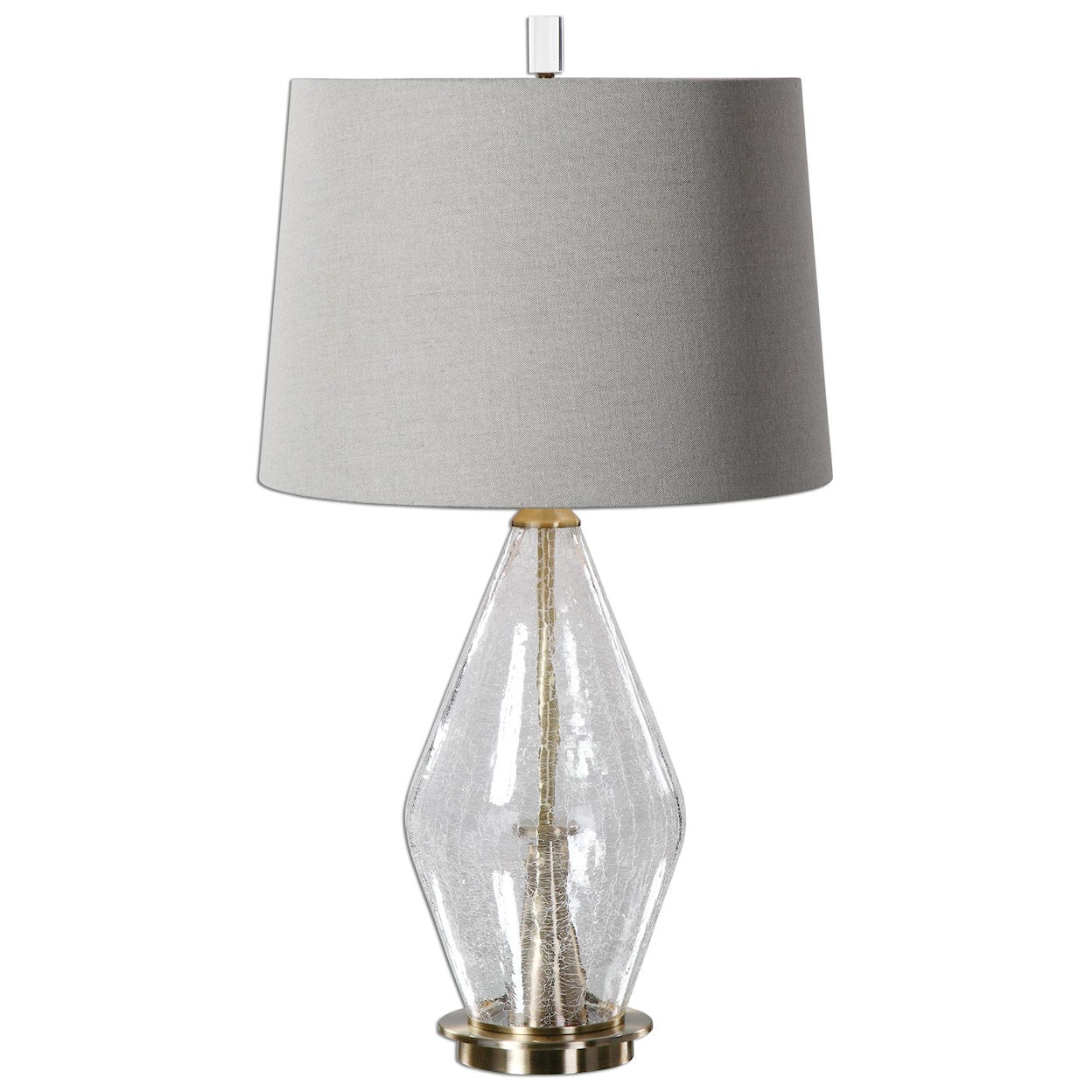 Uttermost Table Lamps Spezzano Crackled Glass Lamp