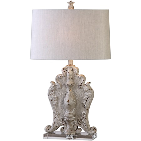 Triversa Distressed Table Lamp