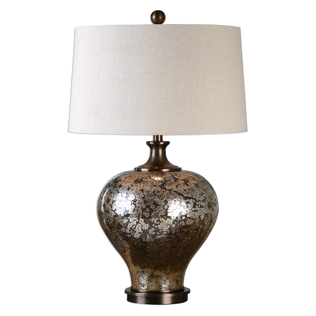 Uttermost Table Lamps Liro Mercury Glass Table Lamp