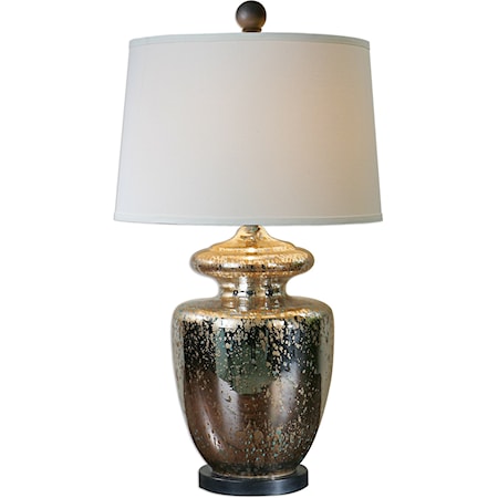 Ailette Antiqued Mercury Glass Lamp