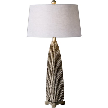 Kolva Antiqued Silver Table Lamp