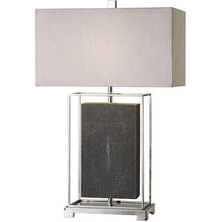 Sakana Gray Textured Table Lamp