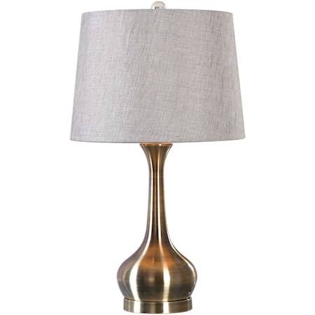 Balle Antiqued Brass Table Lamp