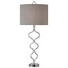 Uttermost Table Lamps Serpico Polished Nickel Table Lamp