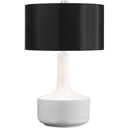 Drenova Modern White Table Lamp