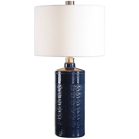 Thalia Royal Blue Table Lamp