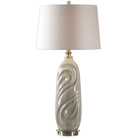 Griseo Sage Gray Table Lamp