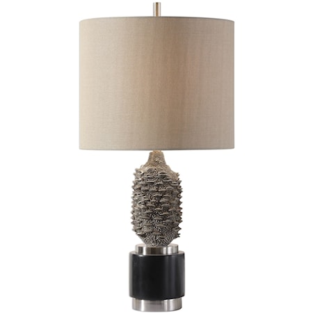 Banksia Metallic Silver Lamp