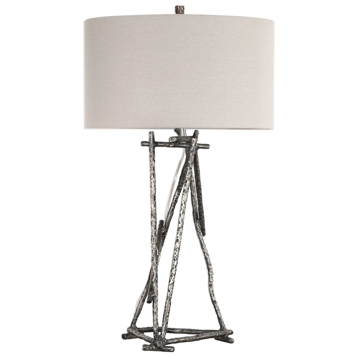 Uttermost Table Lamps Lakota Brushed Nickel Lamp